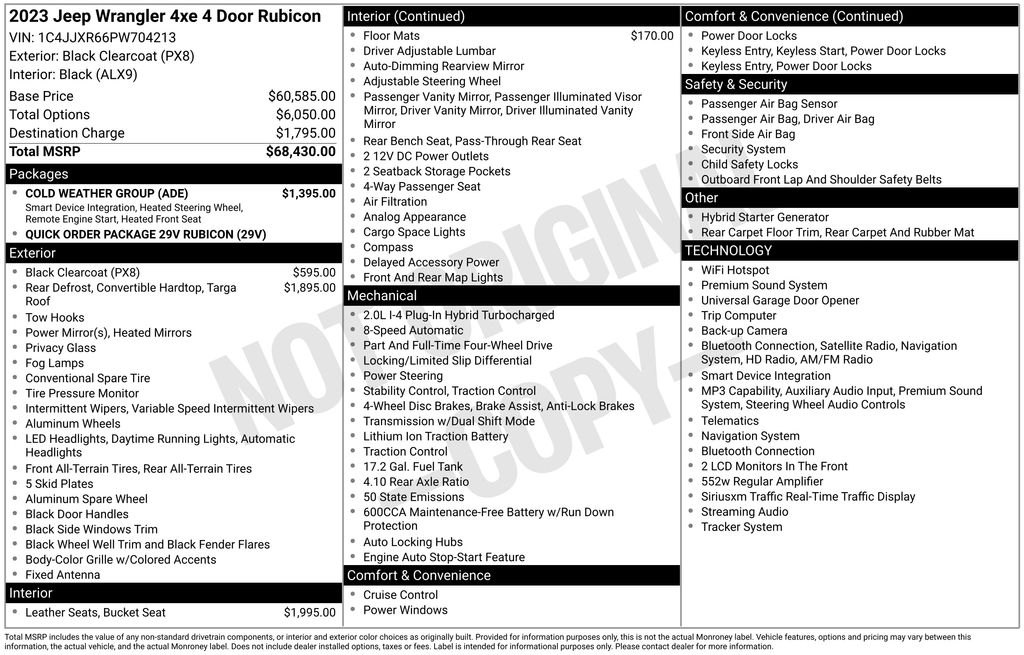 jeep wrangler 4xe 2023 1C4JJXR66PW704213 image jeep wrangler 4xe 2023 1C4JJXR66PW704213 image